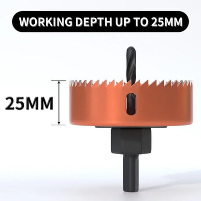 Hole Saw Cutter Cutting 8 Piece Set, Metal Core, 19-127mm Saw Cup Wood Crown, Drill Bit For Wood ,Woodworking Tools