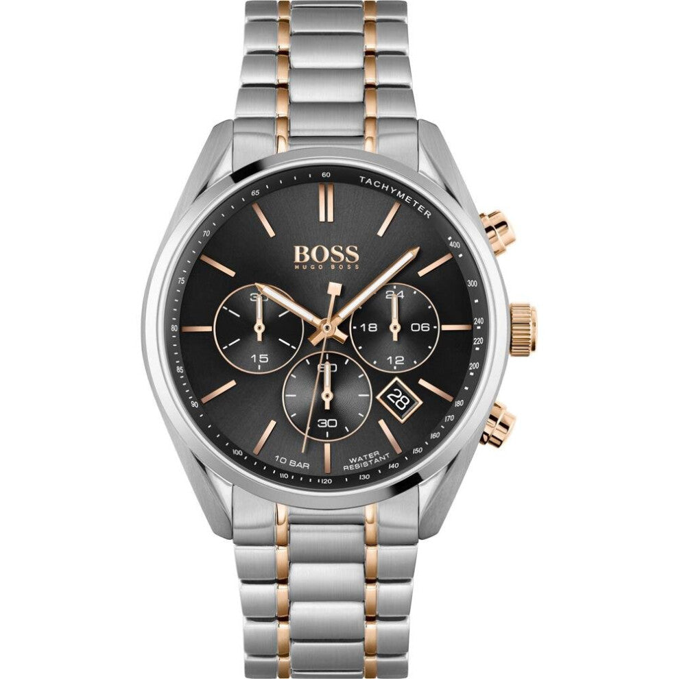 HUGO BOSS Black Dial, Rose Gold Men's Wrist Watch HB1513819