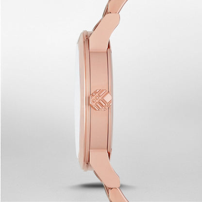 Burberry Ladies The City Rose Gold Check Dial Wrist Watch BU9146