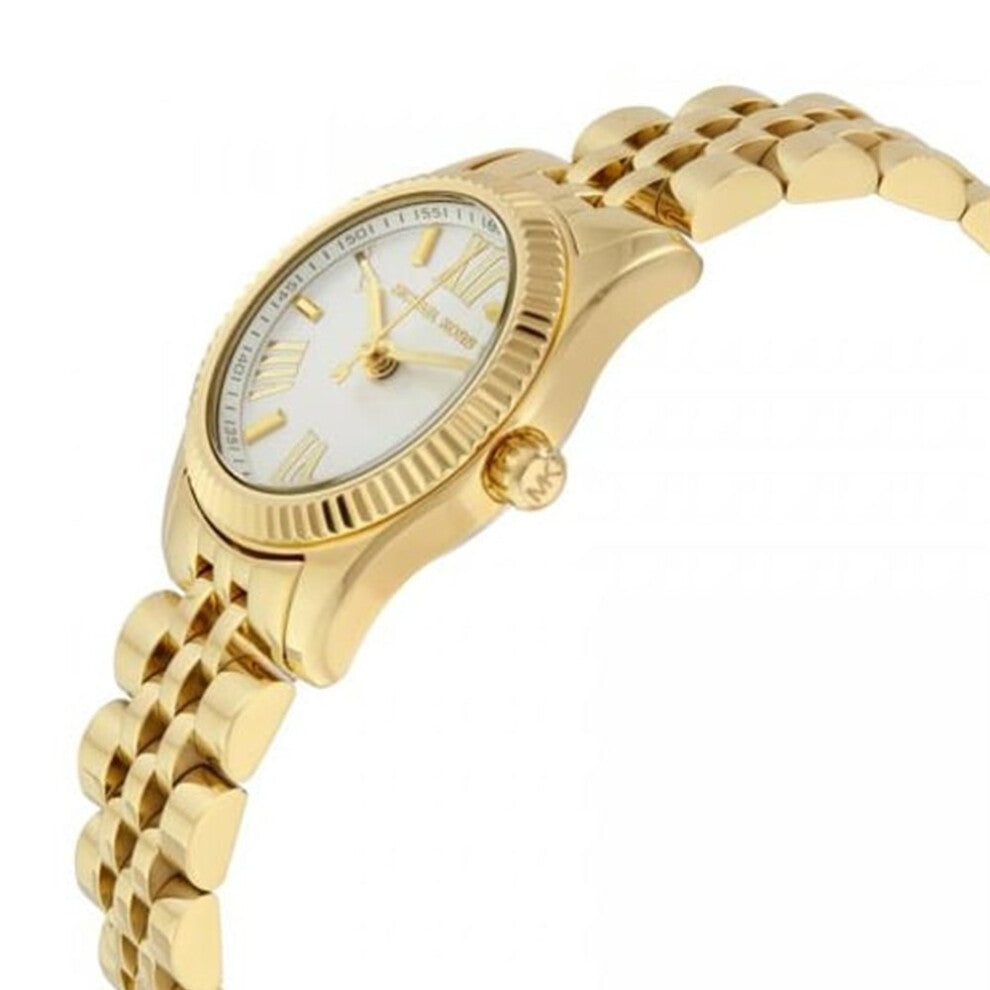 Michael Kors Ladies Gold Petite Lexington Wrist Watch MK3229