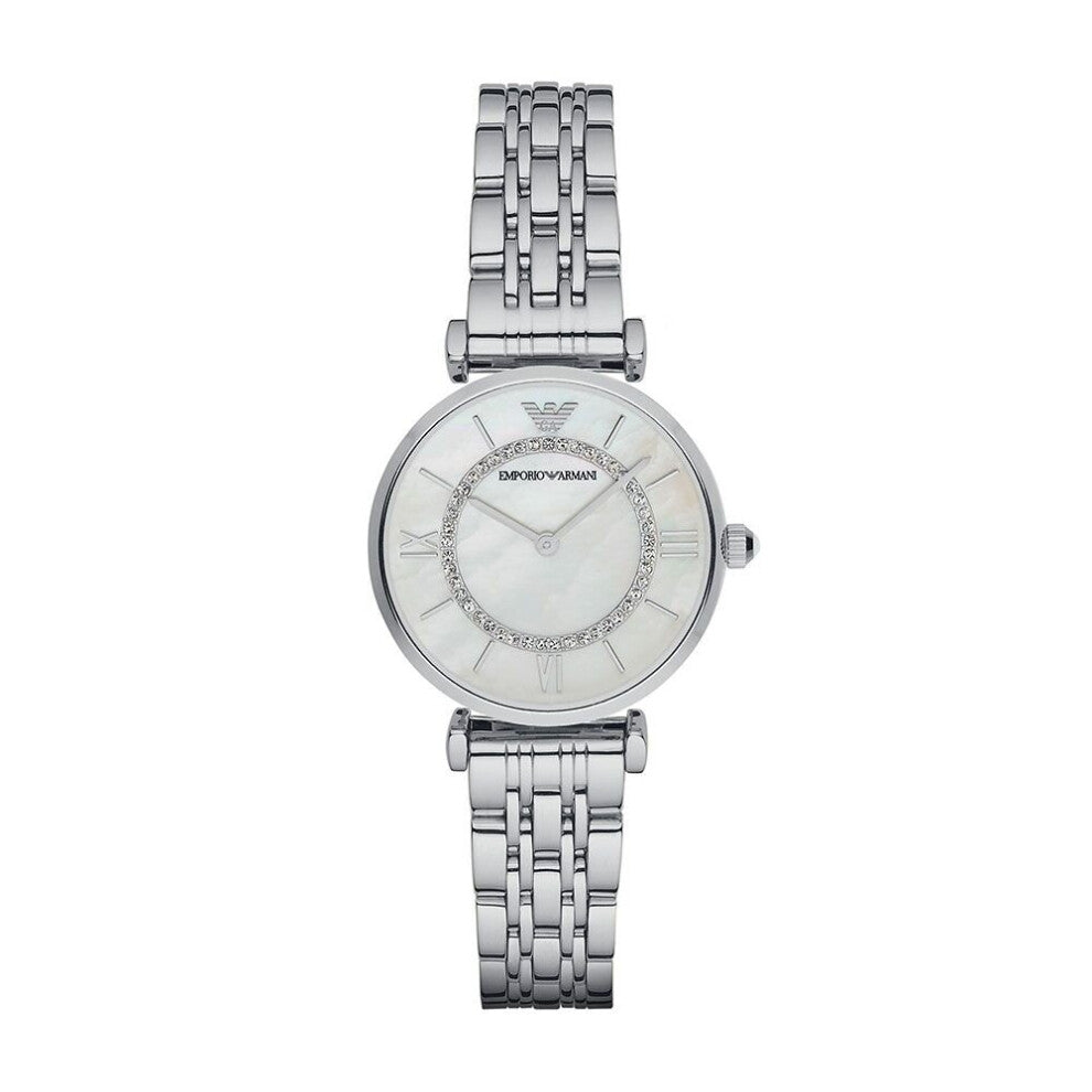 Emporio Armani Ladies Wrist Watch - Mother Of Pearl Dial - Stainless Steel AR1908
