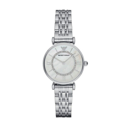 Emporio Armani Ladies Wrist Watch - Mother Of Pearl Dial - Stainless Steel AR1908