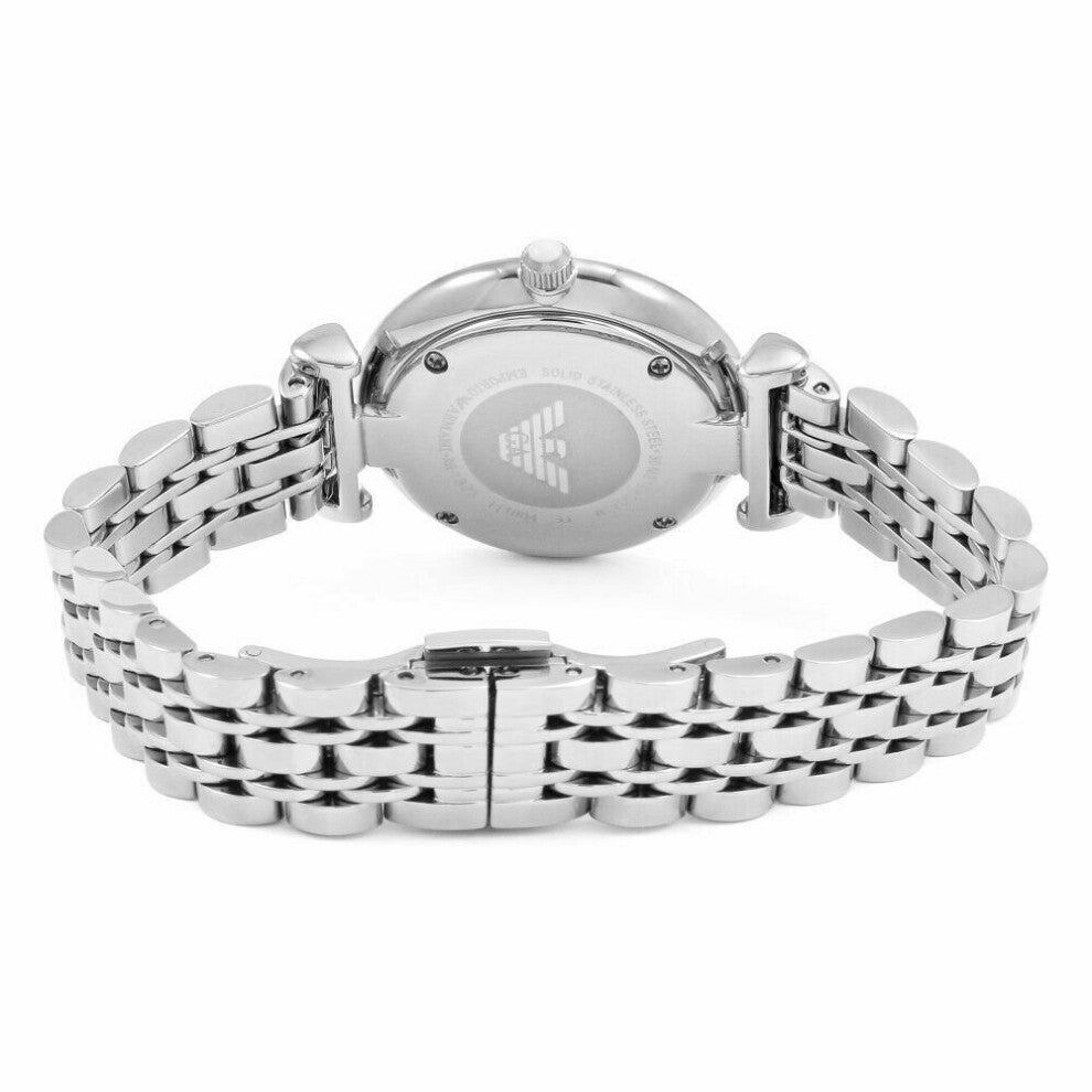 Emporio Armani Ladies Wrist Watch - Mother Of Pearl Dial - Stainless Steel AR1908