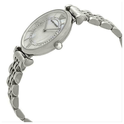 Emporio Armani Ladies Wrist Watch - Mother Of Pearl Dial - Stainless Steel AR1908