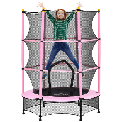 4.6FT/75" Kids Trampoline, Indoor Outdoor Toddler Trampoline, with Safety Enclosure, Springless design - Different Colours