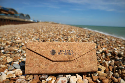 Union Of Surf Cork Sunglasses Case | 100% Natural Cork | Folds Flat | Scratch-Resistant | Lightweight | Plastic-Free | Eco-Friendly | Travel & Daily Use