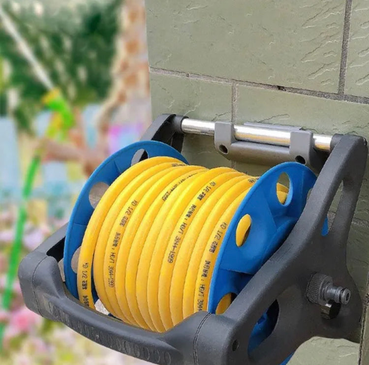 Garden Water Pipe Storage Hose Reel Holder Wall Mounted Weatherproof Hanger For Outside
