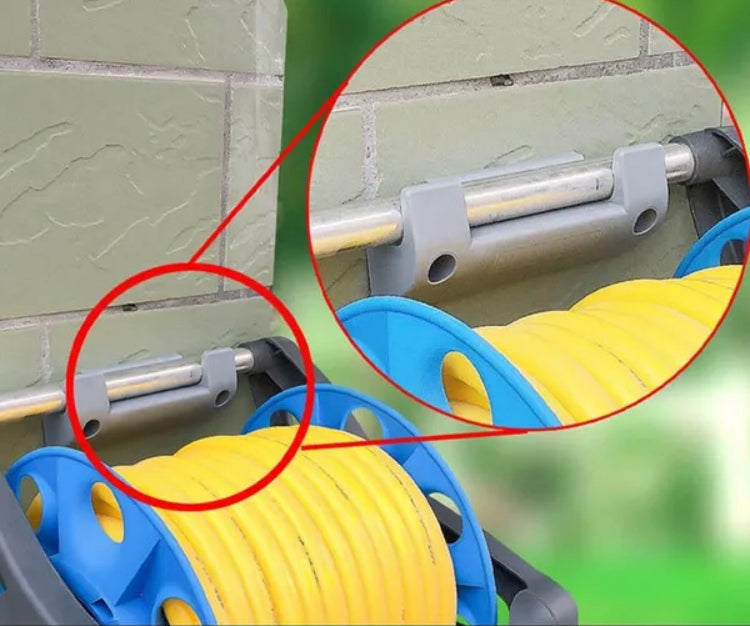Garden Water Pipe Storage Hose Reel Holder Wall Mounted Weatherproof Hanger For Outside