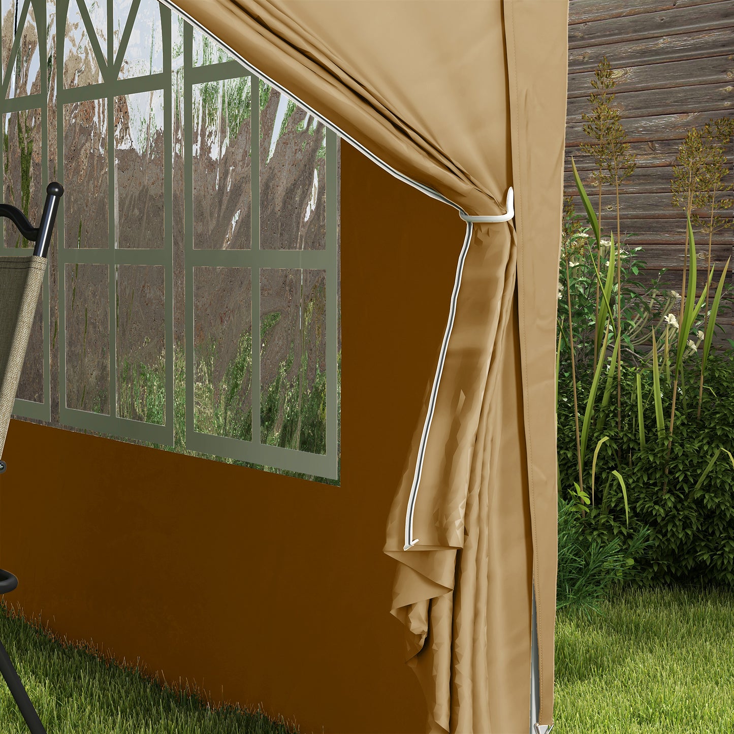 Outsunny 3 x 3(m) Pop Up Gazebo - Khaki