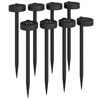 Solar Lights Outdoor Garden Stake 8 Pack Pathway Lighting, Solar Stake Lights W/ Auto On/Off LED, IP44 Waterproof for Path, Patio and Landscape
