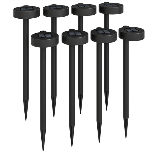 Solar Lights Outdoor Garden Stake 8 Pack Pathway Lighting, Solar Stake Lights W/ Auto On/Off LED, IP44 Waterproof for Path, Patio and Landscape
