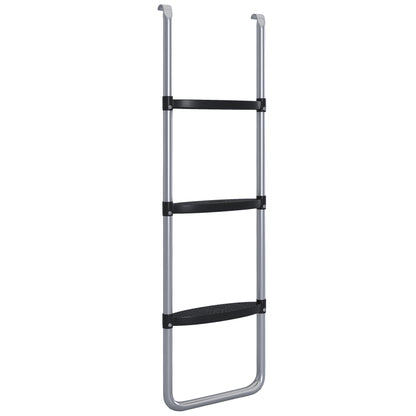 Galvanised Steel Trampoline Ladder, 2 Steps/3 Steps Outdoor Trampoline Accessories for 6ft, 8ft, 10ft, 12ft, 13ft, 14ft, 16ft Trampoline, 110L x 32Wcm,