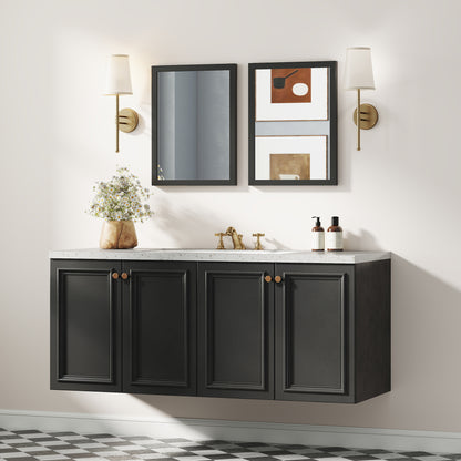 Set of 2 Wall Mirrors | Black Frame | 30 x 40 cm