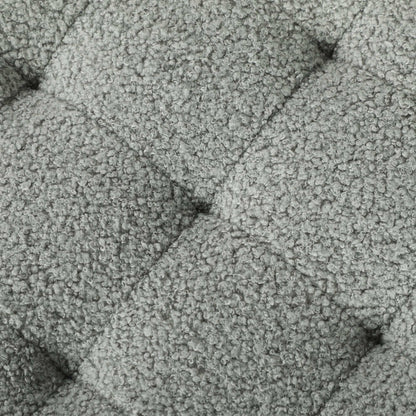 31.8L Teddy Fleece Storage Ottoman - Dark Grey