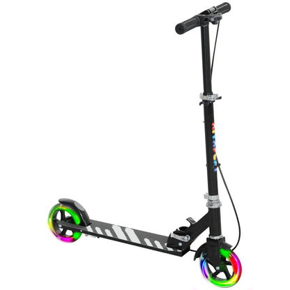 Scooter for Kids Ages 3-8 with Adjustable Handle, 2 Light up Wheels, Handbrake & Rear Brake for Girls and Boys, Blue / Black / Pink