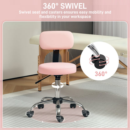360° Swivel Seat Salon Stool - Pink