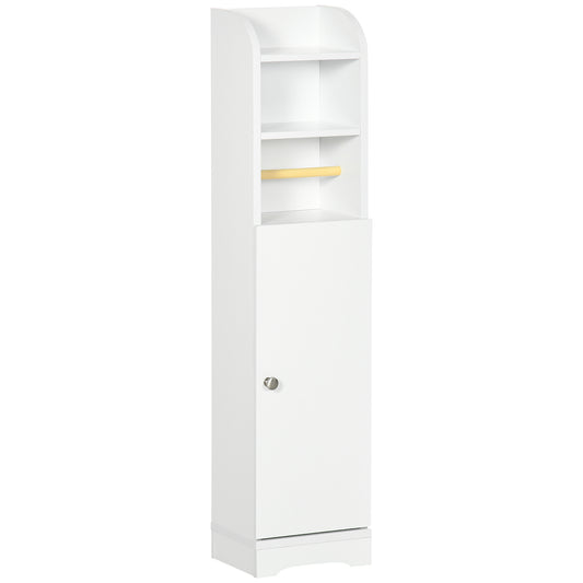 Kleankin Multi-Storage Narrow Bathroom Cabinet - White
