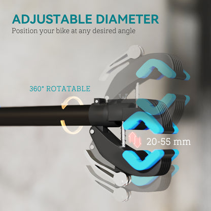 Bike Repair Stand, Wall Mount Bicycle Repair Rack with Adjustable Clamp Maintenance Rack for Road Mountain Bike Workstand