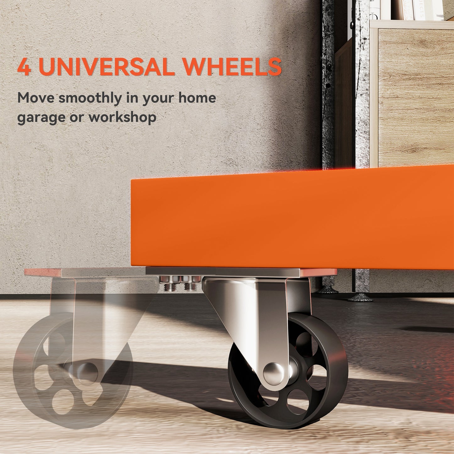 Engine Stand, 570 kg Rotating Engine Stand W/ 360 Degree Adjustable Head, 4 Mounting Arms, Heavy Duty, Universal Wheels for Garage Workshop Auto Repair