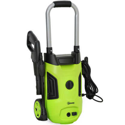 Outsunny 1800W High Pressure Washer, 150 Bar Pressure, 420 L/h Flow, Portable Electric Power Washer Jet Wash Cleaner with Adjustable Nozzle, 6M Hose