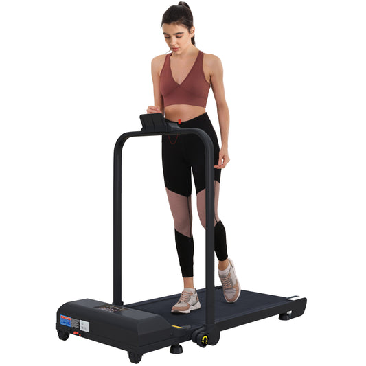 2.5HP Walking Pad Treadmill, Folding Under Desk Treadmill Walking Machine, 1-10KM/H, with Remote Control