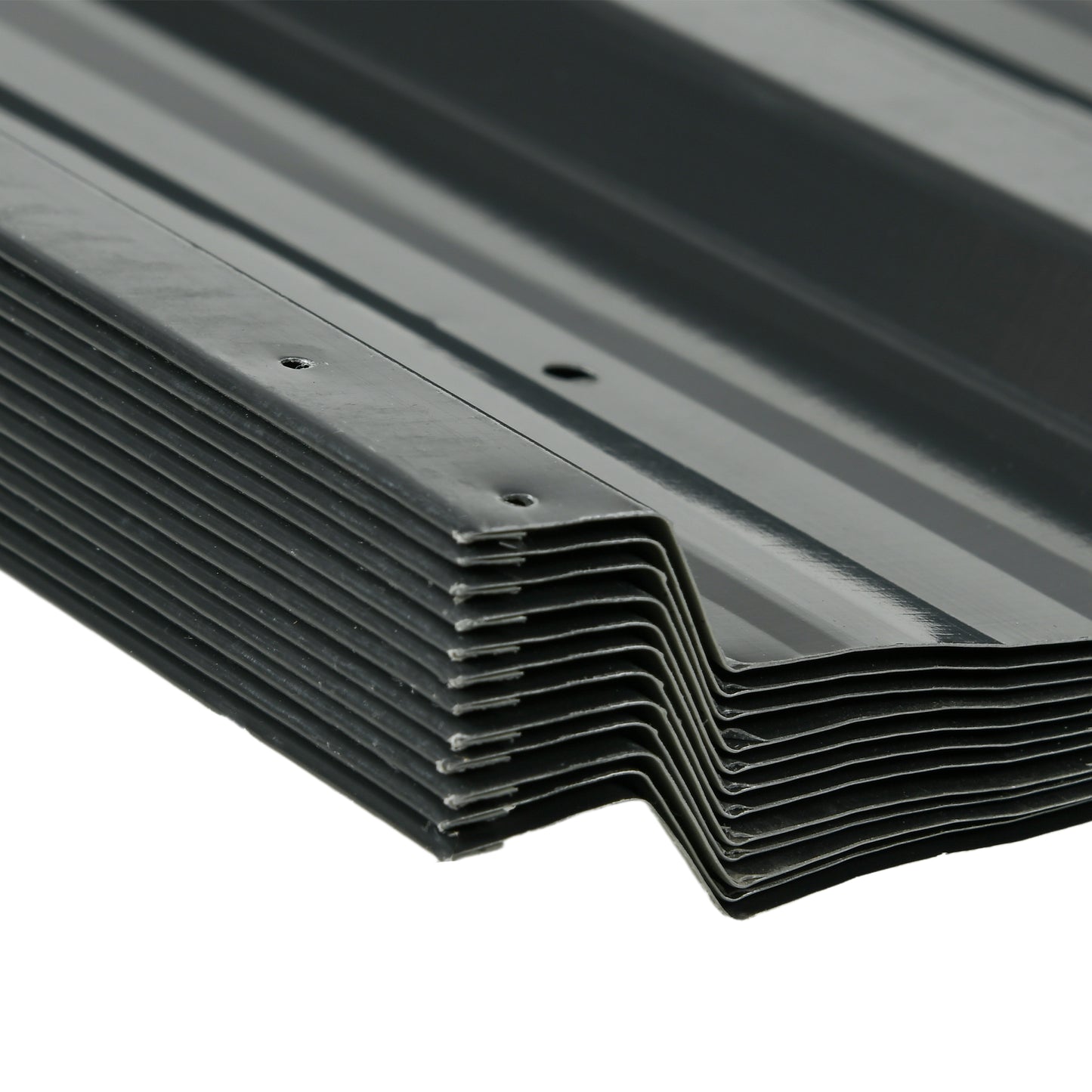 Outsunny Corrugated Roofing Sheets, Pack of 12, Galvanised Metal Roofing Sheets for Greenhouse, Garage, Storage Shed, Carport, 129 x 45cm, Dark Grey
