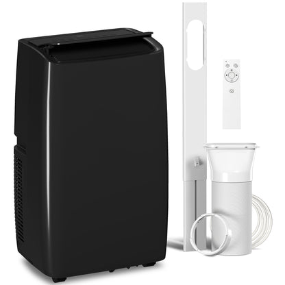 Portable Air Conditioner | 12000 BTU | 4-in-1 Cool Dehumidify Fan Sleep | 18-35m² | A Energy Rated | 24hr Timer | Remote Control | Black