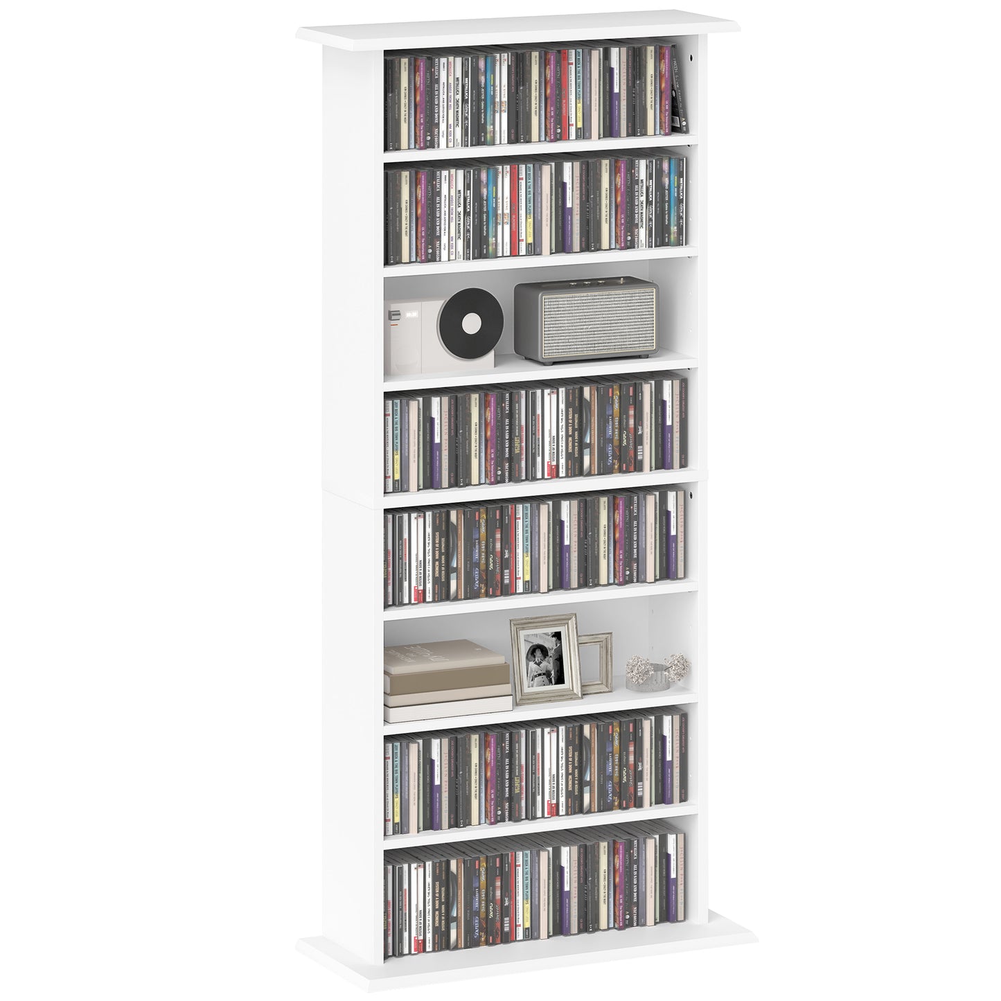360 CD Storage Unit - White