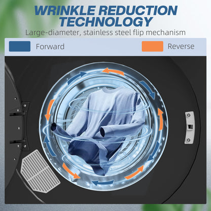 4kg Compact Small Space 40-60℃  Tumble Dryer - Black