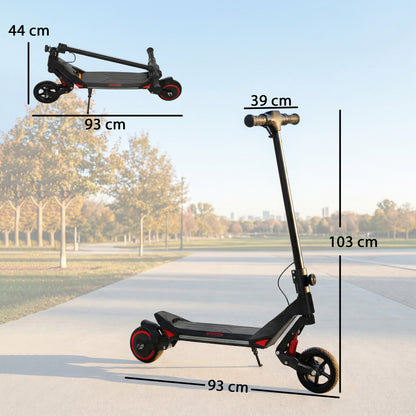 Electric Scooter for Kids, Foldable E Scooter for Age Age 6+ with LED Display, RGB lights, Up to 16km/h