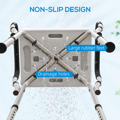 57-69cm Aluminium Frame Bath Seat Stool