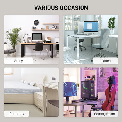 L-Shaped Computer Desk Table with Storage Drawer, Home Office Desk Corner Industrial Style Workstation for A4 Files 143.5 x 143.5 x 76cm, Oak