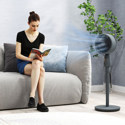 Pedestal Fan, Powerful Air Circulator, 12 Inch Floor Standing Fan with 3 Speed Settings, Oscillating Function for Bedroom, Home and Office