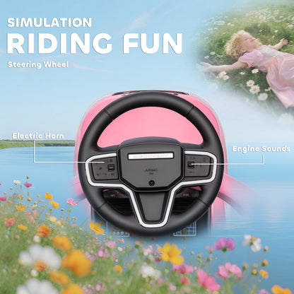 AIYAPLAY LAND ROVER DISCOVERY Licensed Baby Push Car, 2-in-1 Ride on Car with Push Handle and Safety Guardrail