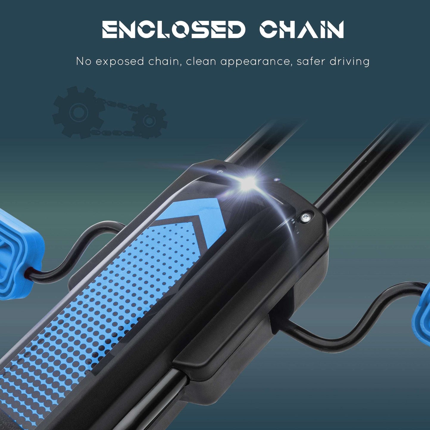 Kids Pedal Go Kart, with Adjustable Seat, Inflatable Tyres - Blue