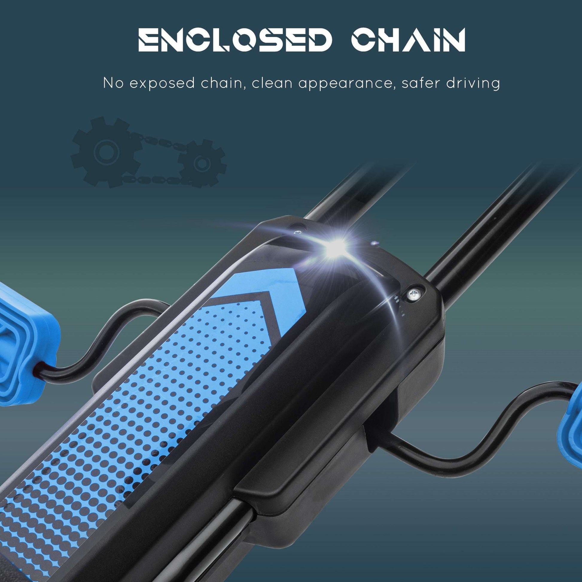 Kids Pedal Go Kart, with Adjustable Seat, Inflatable Tyres - Blue