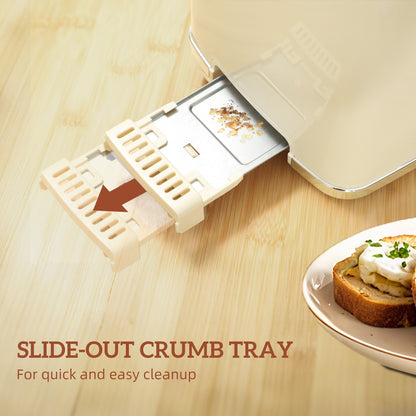 Touch Screen Kettle and Toaster Set - Cream / Grey / Black