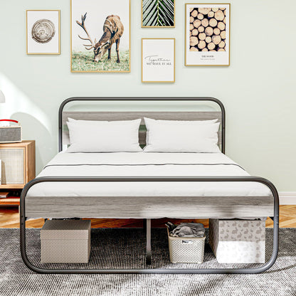 King Size Steel Industrial Bed Frame - Black