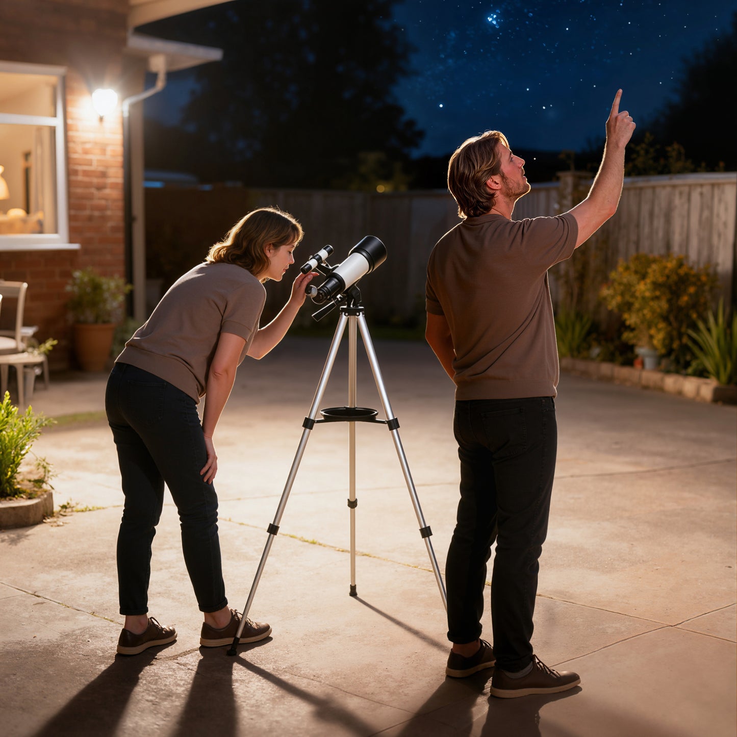 Astronomy Telescope for Adults and Beginners with 70 mm Aperture, Carry Bag, White