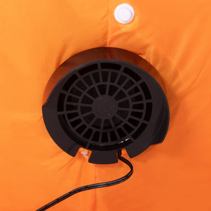 8 FT Halloween Inflatables Pumpkin Ghost and Cat Combo, Outdoor Halloween Decorations with 9 Built-in LEDs, Self-Inflating Blow Up Decor for Garden Party