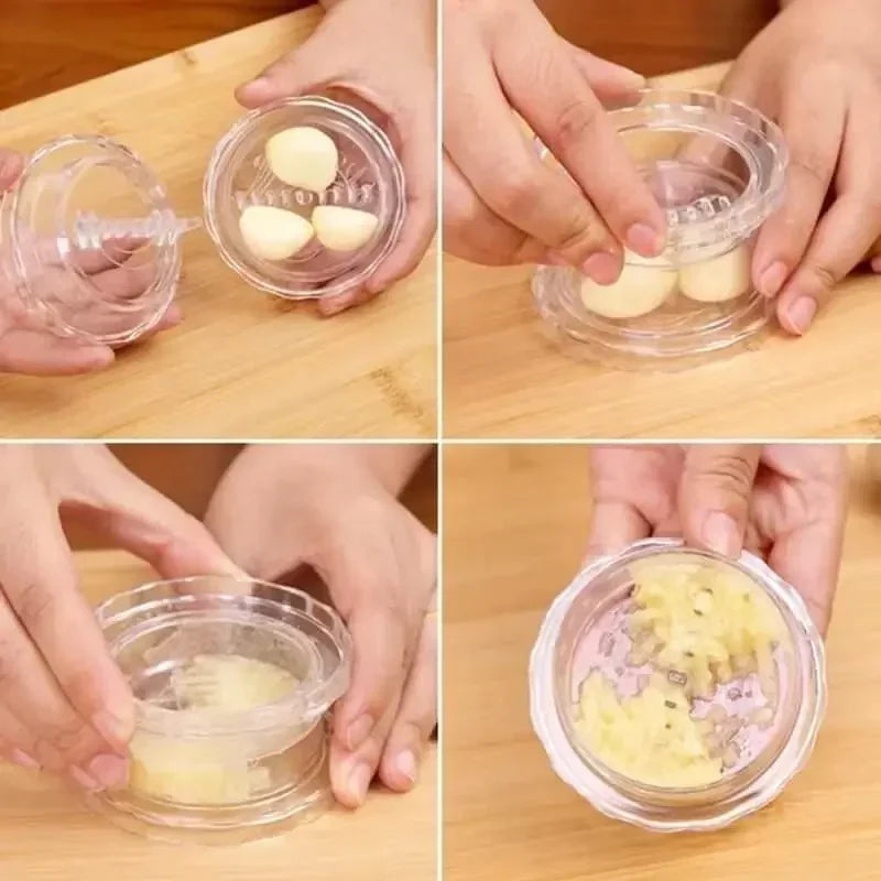 Multifunctional Manual Garlic Crusher Grinder Press Chopper Kitchen Gadget Tool
