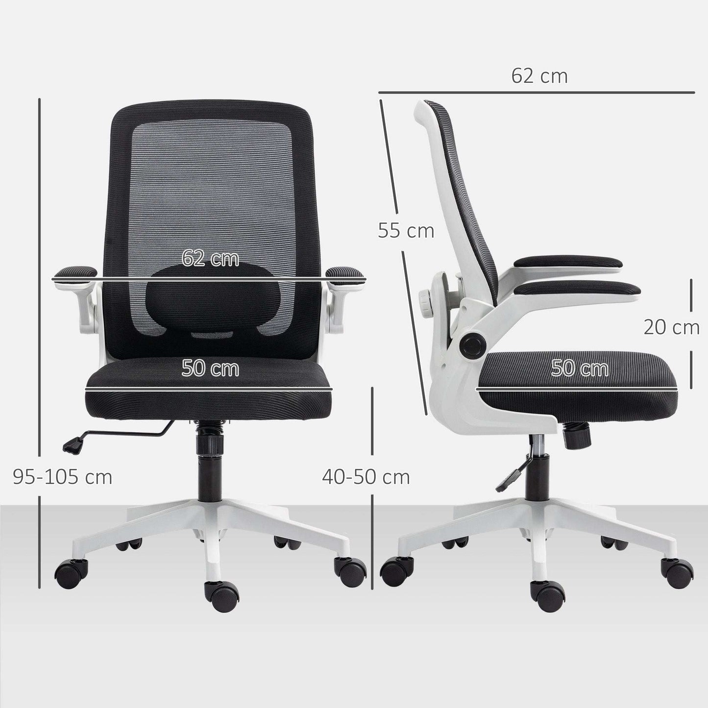 Mesh Back Adjustable Office Chair - Black