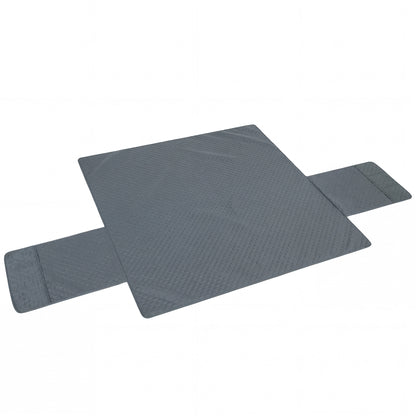 Waterproof 3-Seater Sofa Cover for Dogs, Cats & Pets | Non-Slip Backing & Elastic Straps | 2 Armrest Pockets | Machine Washable | Brushed Multi-Layer Fabric | 306x177cm | Grey