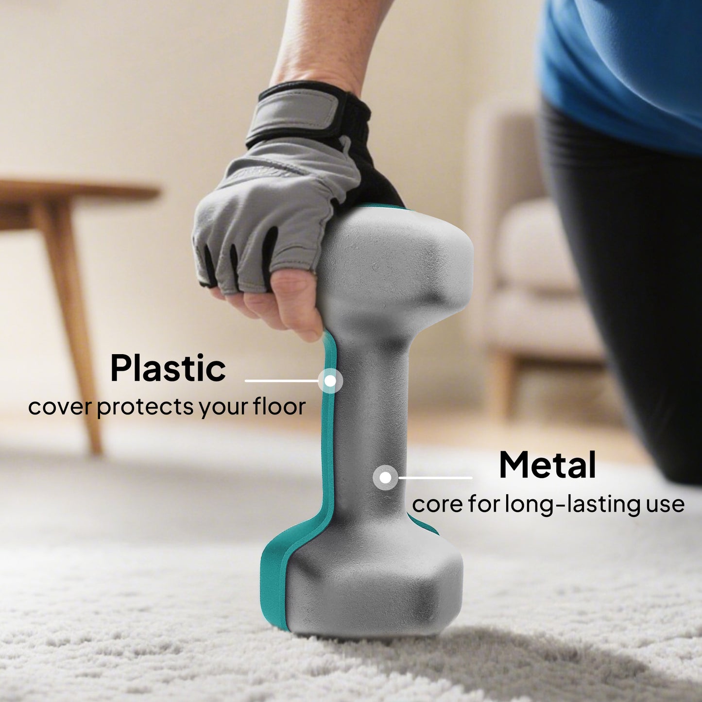 SPORTNOW Hex Dumbbells Set with Dumbbell Rack, Non Slip Hand Weights for Home Gym Strength Training, 2 x 1kg, 2 x 3kg, 2 x 5kg