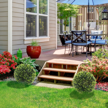 Set of 2 Artificial Plant Topiary Balls, UV-protected Fake Decorative Plants, Faux Plants for Home Indoor Outdoor Decor, 45cm, Green