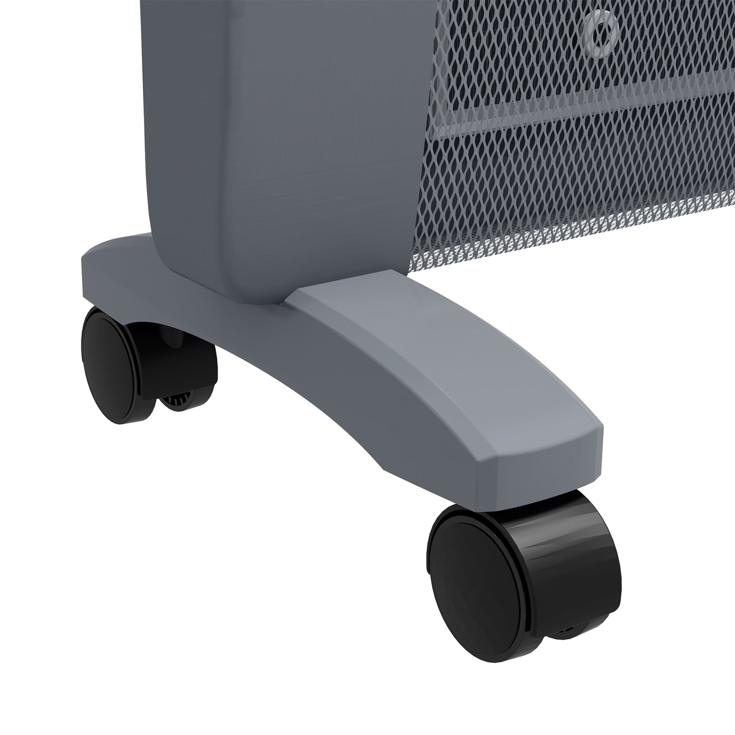 Mica Electric Space Heater, Portable for Home with 2 Heat Settings, Living Room, Study, Garage, Adjustable Temperature 15-40°C, 1000W/2000W, Grey