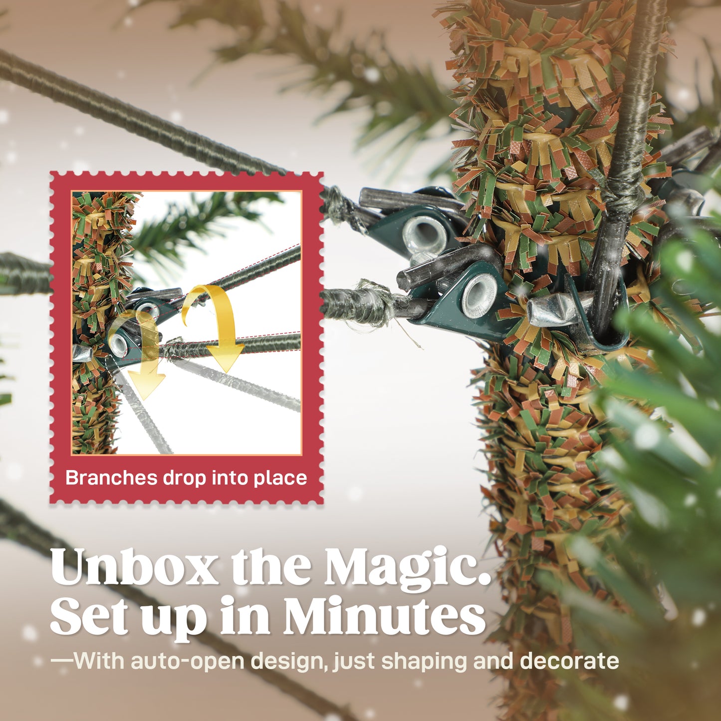 5 ft Full Spruce Christmas Tree with Realistic Dense Tips, Easy Assembly - Green