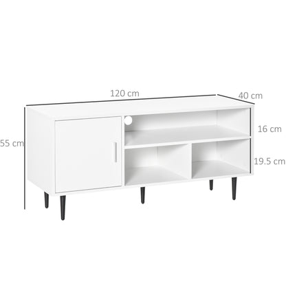 TV Stand Cabinet for TVs up to 60 Inches - White