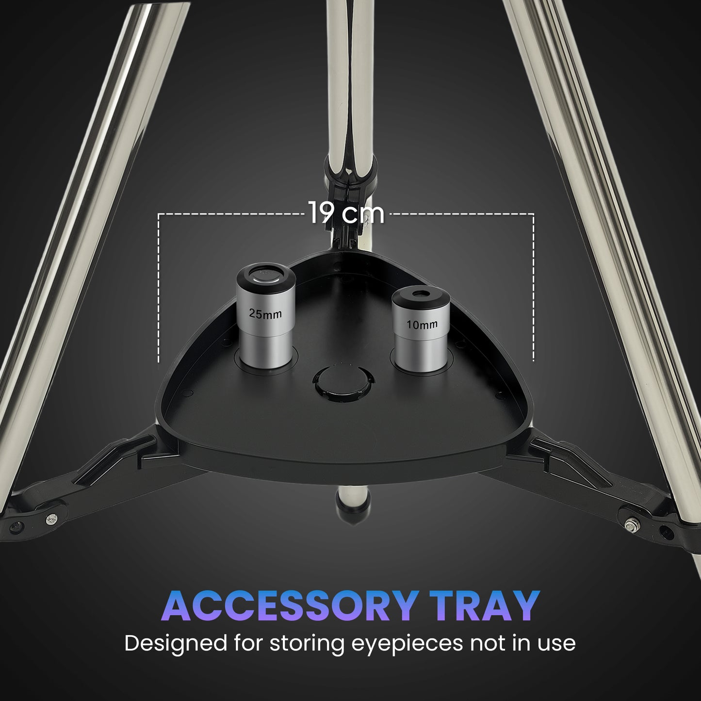 Astronomy Telescope for Adults and Beginners with 80 mm Aperture, Carry Bag, White