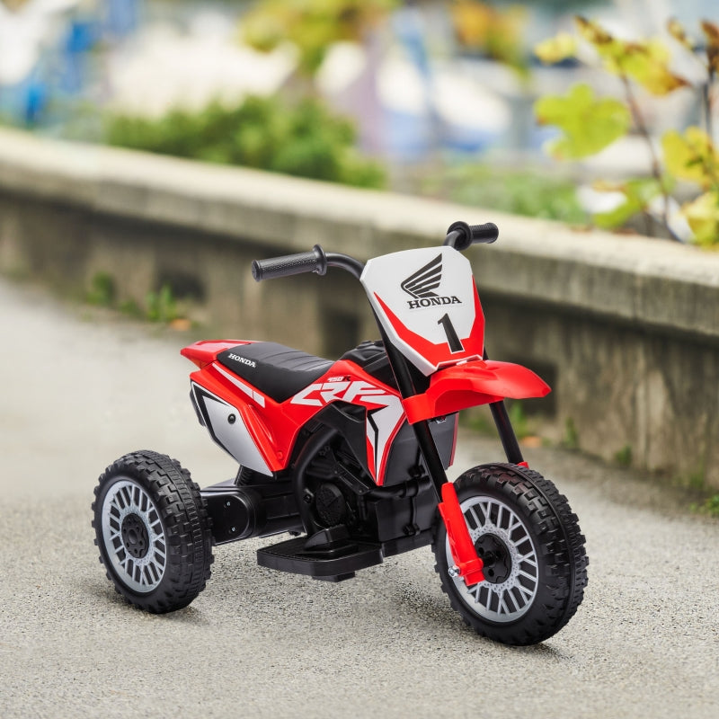 6V Kids Motorbike, Three-Wheel Kids Electric Bike with Horn, Startup Sound for Ages 18-36 Months